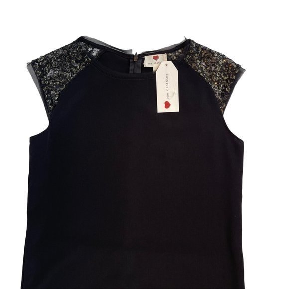 NWT One Clothing Slip Dress with Lace Cap Sleeves - Picture 3 of 8